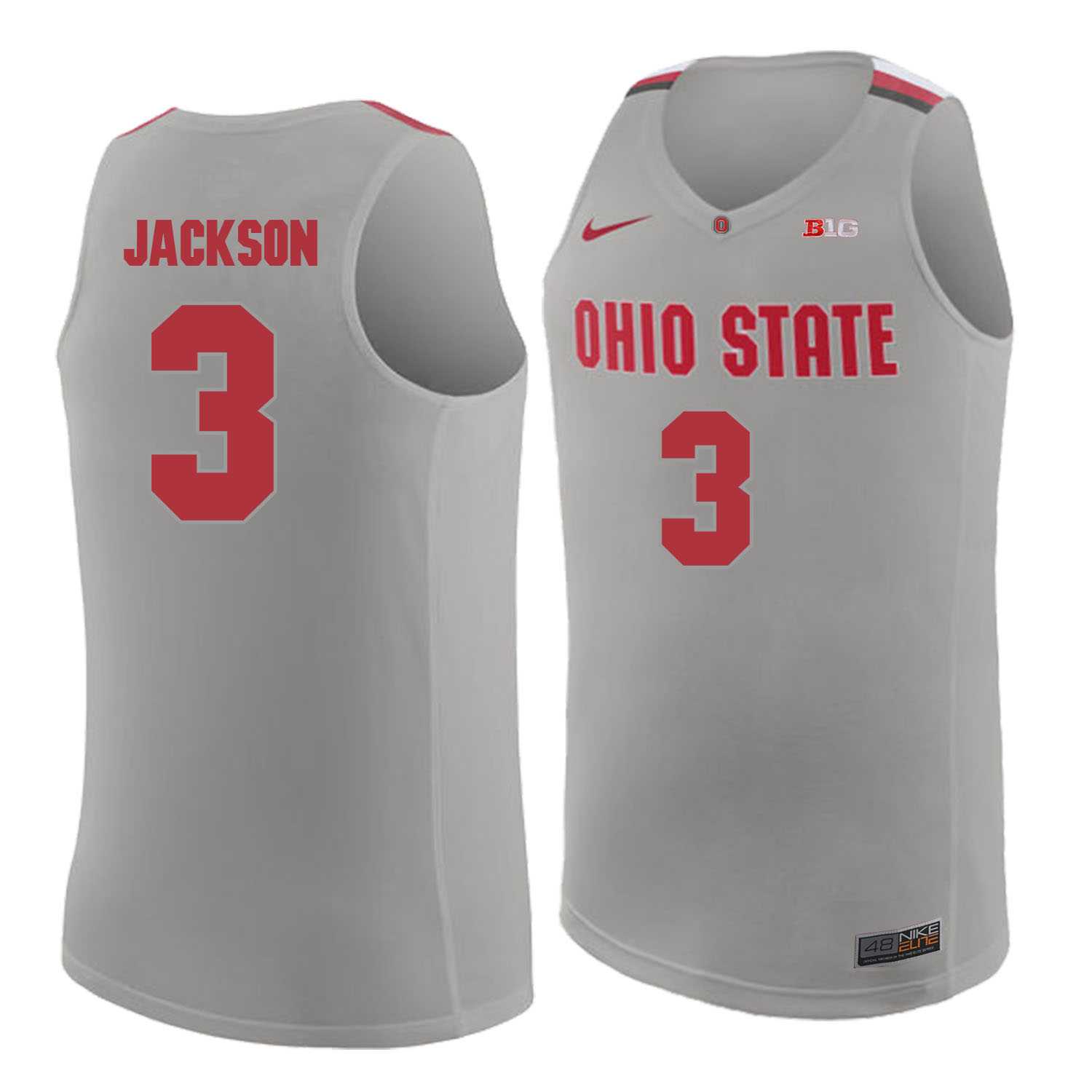 Ohio State Buckeyes #3 C.J. Jackson Gray College Basketball Jersey Dzhi,We sell and wholesale Ohio State Buckeyes #3 C.J. Jackson Gray College Basketball Jersey Dzhi on line form chian!